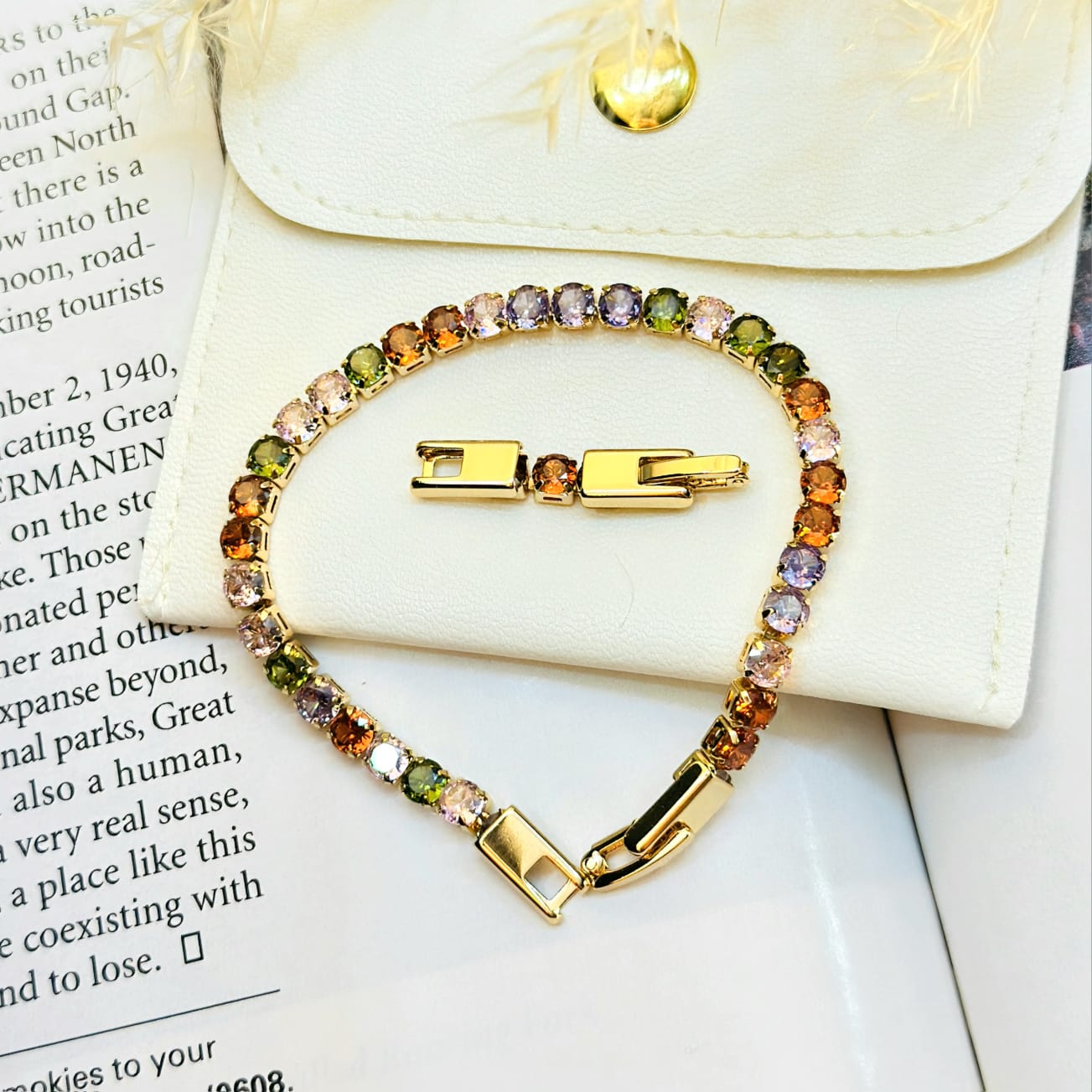 The Rainbow Spectrum Tennis Bracelet