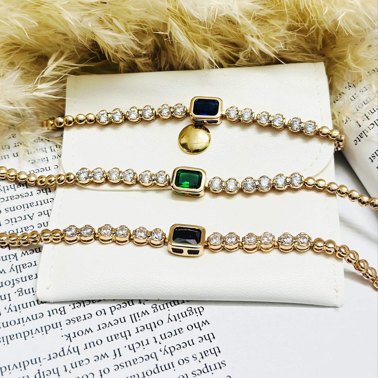 The Rectangular Gemstone Bracelet