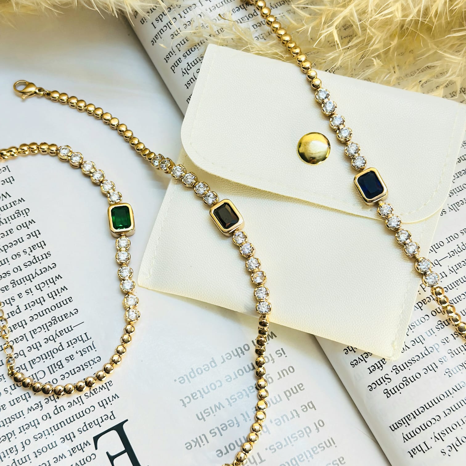 The Rectangular Gemstone Bracelet
