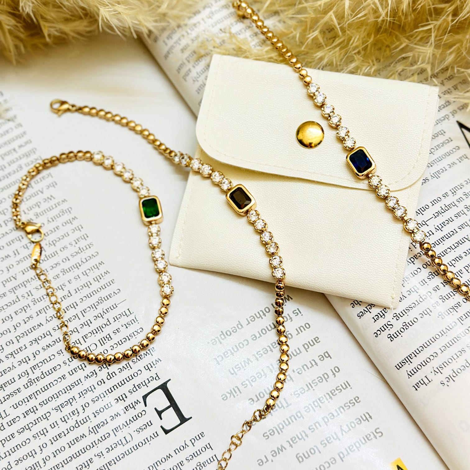 The Rectangular Gemstone Bracelet