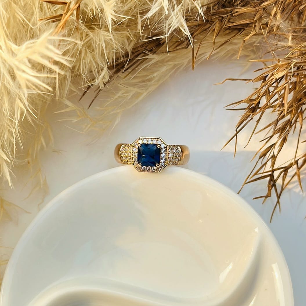 The Royal Sapphire Radiant Ring