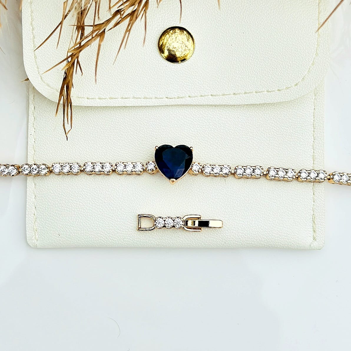The Sapphire Heart Crystal Bracelet