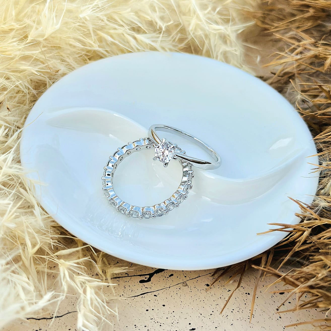 Timeless Solitaire & Band Set