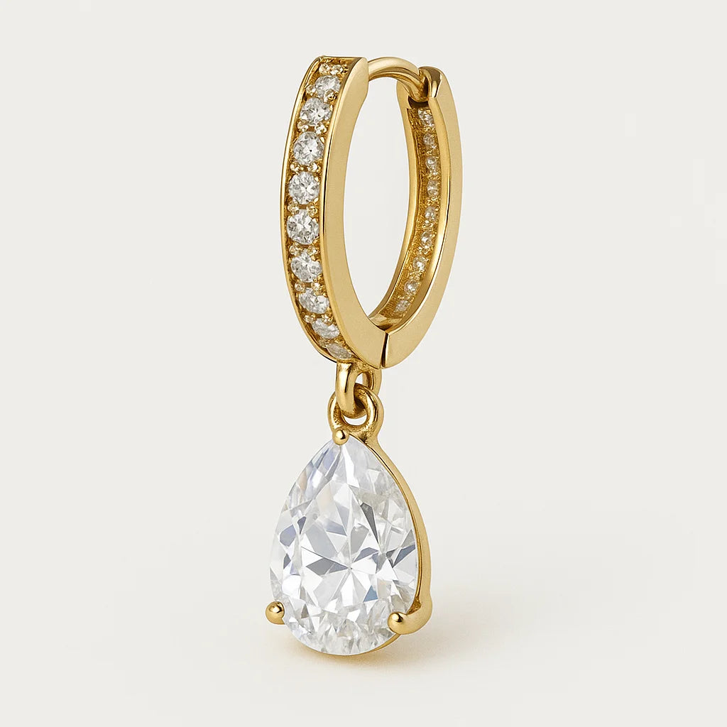 Radiant Gemstone Drop Earrings